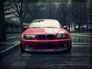 BMW M3 Coupe (E46), Red, Rain