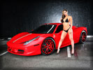 Ferrari 458 Italia, Cars & Girls