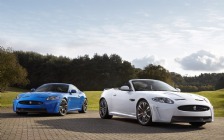 2012 Jaguar XKR-S: White Convertible & Blue Coupe