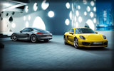2013 Porsche Cayman, Gray & Yellow
