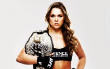 Ronda Rousey with a UFC Belt