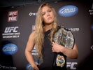 Ronda Rousey with a UFC Belt