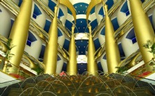 Burj Al Arab Hotel Interior, Fountains, Dubai