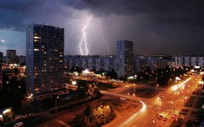 Moscow, Lightning, Street