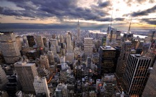 Manhattan at Evening, New York