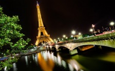 Eiffel Tower at Night, Paris