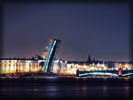 Neva River, Palace Bridge, Saint-Petersburg