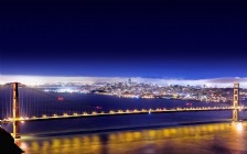 Golden Gate Bridge at Night, San Francisco