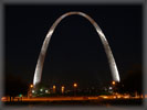 St Louis Gateway Arch at Night