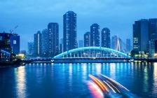 Eitai Bridge, Sumida River, Tokyo