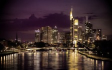 Raftsman Bridge over River Main, Frankfurt