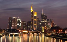 Raftsman Bridge over River Main, Frankfurt