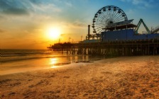 Santa Monica pier in Los Angeles