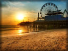 Santa Monica pier in Los Angeles