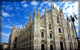 Duomo di Milano, Milan Cathedral, Blue Sky, Milan