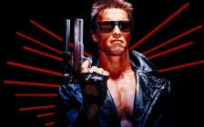 Arnold Schwarzenegger in the movie "The Terminator"