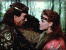 Arnold Schwarzenegger & Brigitte Nielsen in the movie "Red Sonja"