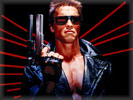 Arnold Schwarzenegger in the movie "The Terminator"