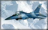 F-16 Jet Flying in Alaska