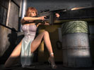 Girl Shooting a Gun, Feet, High Heels