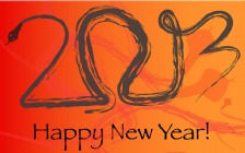 Happy New Year 2013, Snake