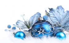 Blue Christmas Baubles