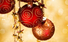 Red Christmas Baubles