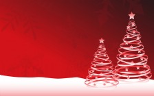 Christmas Background, Trees, Red Theme