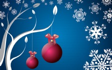 Christmas Background, Blue Theme