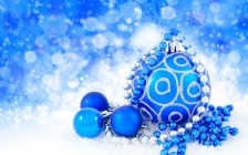 Blue Christmas Baubles