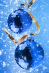 Blue Christmas Baubles