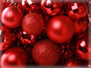 Red Christmas Baubles