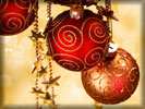 Red Christmas Baubles