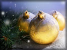 Gold Christmas Baubles