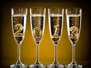 Glasses with Champagne, New Year, 2013