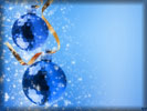 Blue Christmas Baubles