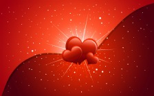 Valentine's Day, Red Hearts