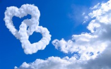 Valentine's Day, Heart Shaped Clouds, Sky