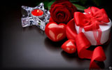 Valentine's Day, Red Rose & Presents