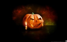 Halloween, Pumpkin with Candle