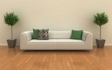 Interior Design: White Sofa