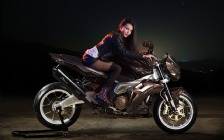 Aprilia Stingray Tuono 1000 R by Vilner, Brown, Bikes & Girls