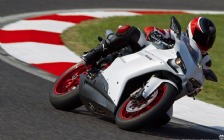 2011 Ducati 848 Evo White on the Track