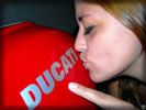 Girl kissing Ducati Logo, Bikes & Girls