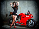 Red Ducati 1199 Panigale, Bikes & Girls, Feet