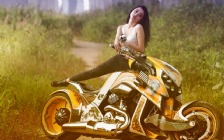 Harley-Davidson, Asian Girl, Bikes & Girls