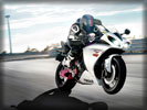 Yamaha YZF-R1, White, Speed, Track