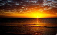 Beach and Sea, Sunset