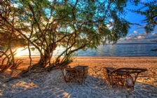 Beach and Sea, Chairs on the Sand