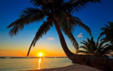 Beach and Sea, Sunset